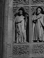 Reims, Cathedrale, Facade occidentale, Revers, De Moise a Marie et la Sainte Famille (scene 1) (Un 2eme prophete)